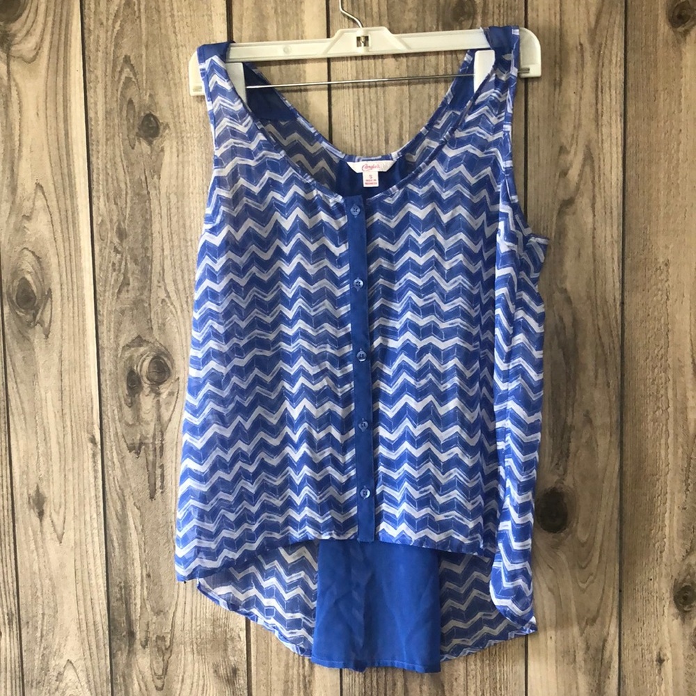 Candie’s Blue and White tank